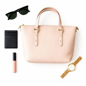 Kate Spade Larchmont Ave Small Penny Evangeline Satchel Bag Blush Pink No Strap